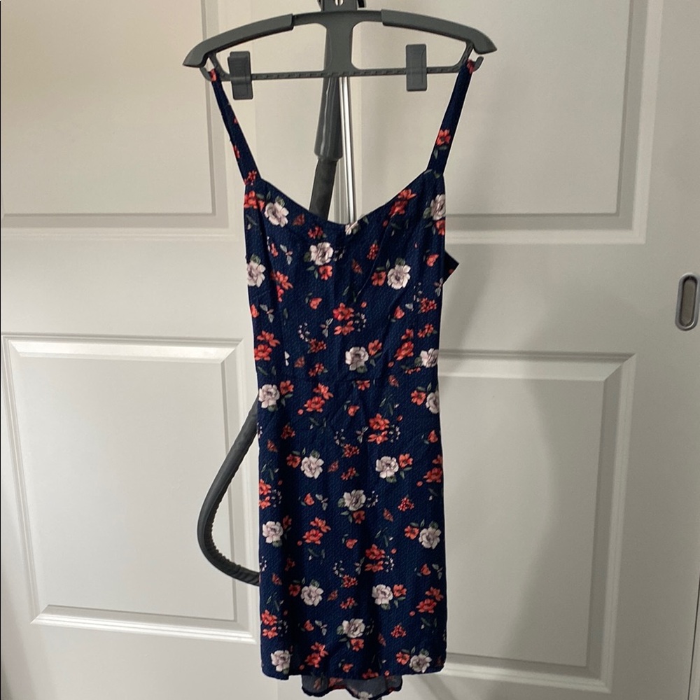 Hollister Navy Floral Dress